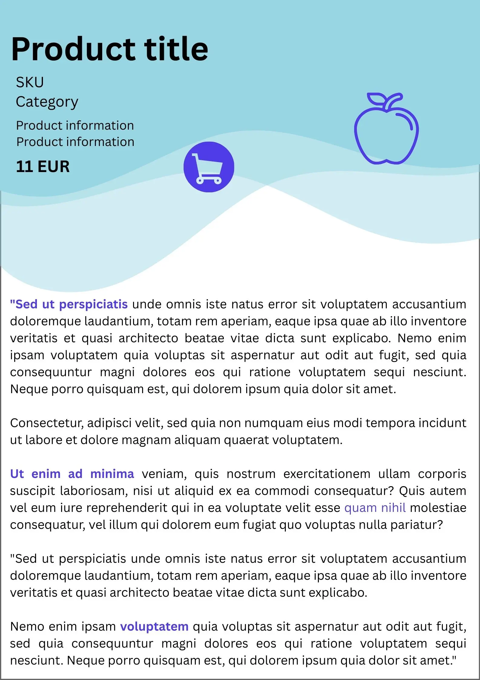 Redesign pagina de produs SEO - inainte